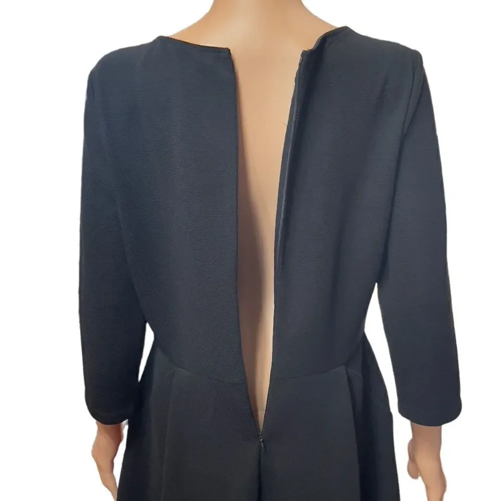 attention Black 3/4 Sleeve & Front Pocket Dress LARGE
